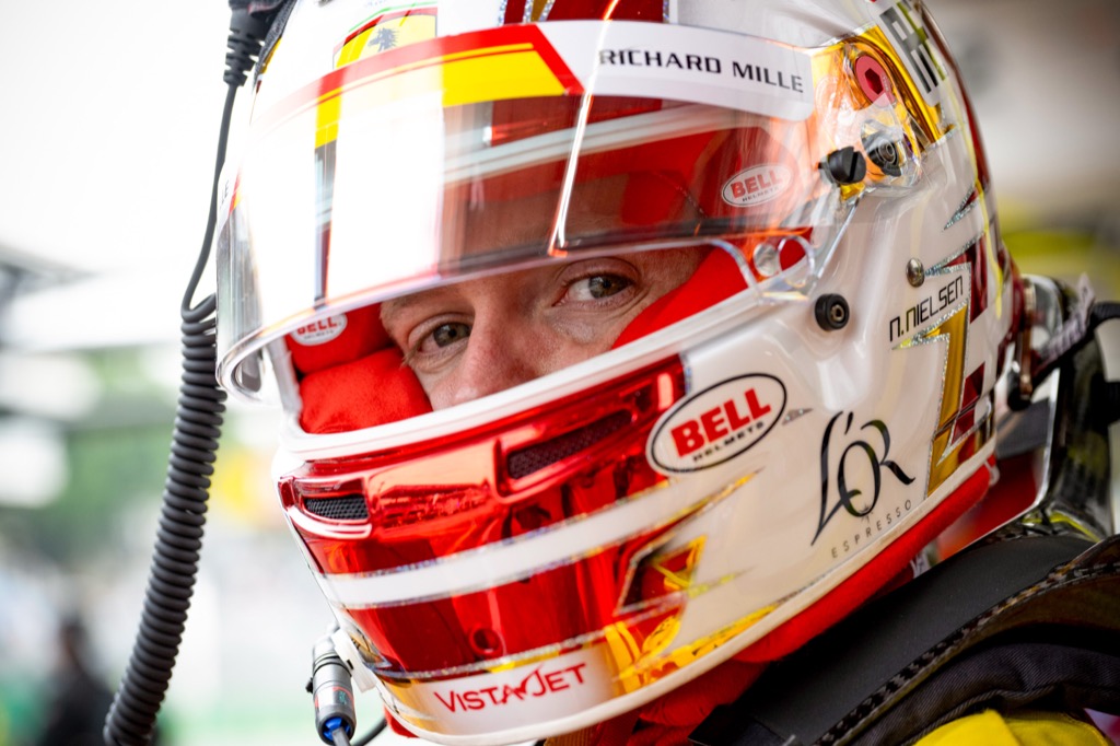 Nicklas Nielsen i udfordringer på Interlagos.
(Foto: Ferrari Media)